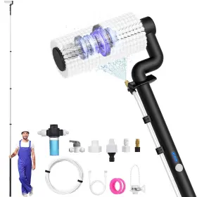69c5bb75287859945f1c1d1a Pureswirlz Electric Solar Panel Cleaning Kit 20ft Brush And Pole With
