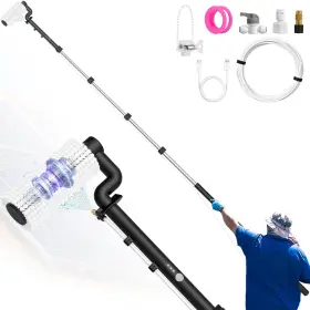 Nd-0304-m927 Pureswirlz Solar Panel Cleaning Brush And Pole 20ft Electric Roller With