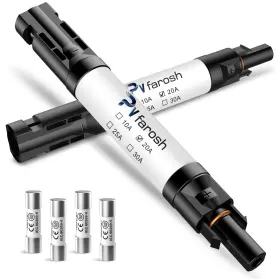 Ip68 Pvfarosh 711189652309 20a Solar Fuse Holder Connector Waterproof 1000v Inline 2