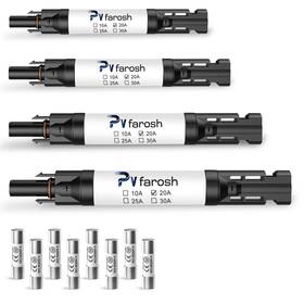 Pvfarosh 797439012895 20a Solar Fuse Holder Connector Ip68 Waterproof 1000v In-line Hold