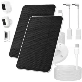 Rhml5010jxz Pywenlo Solar Panel For Ring Camera 2 Pack 6w Weather-resistant Charger With 10ft Ext