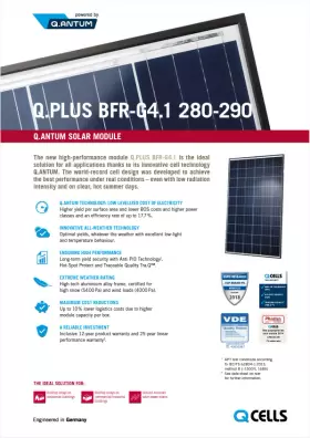 Bfr-g4.1 Q Cell 280 290 Watt Solar Panel Used Pallet Of 28 Panels Home Lot Kit