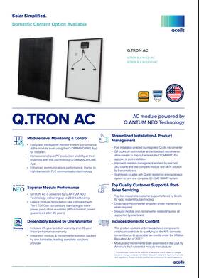 Qcells M-g2 /ac Pallet Of 26 Solar 430 W Ac Panels - Q.tron Blk M-g2 /ac -usa