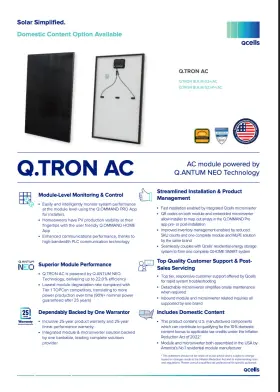 Qcells M-g2 /ac Pallet Of 26 Solar 430 W Ac Panels - Q.tron Blk -usa