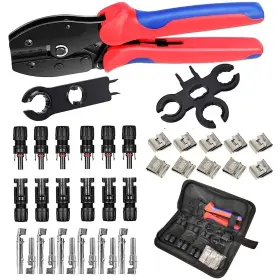 Qeeheng 725683146677 Crimping Tool Kit Compatible With Solar Cable Connector6 Pairs Panel Conne