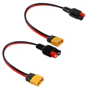 21258 Qianrenon 12awg 45a Connector To Xt60 Male Cable Solar Panel Lithium Battery Connect