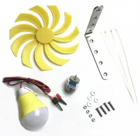 Qinizx 780861370244 Small Wind Turbine Generator Micro Dc Motor Power Turbines Electrici