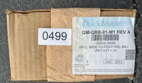 Qm-qbb-01-m1 Quick Mount Pv Qbase Bost-style Base Only Box Of 20 -