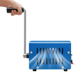 Qusklisu 753781659492 Manual Crank Generator Portable Hand Emergency Power Supply