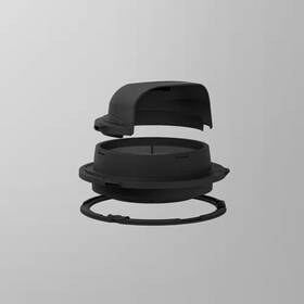 Rain Harvesting 445043561591 High Wall Tank Screen 360 Hood Kit With Screw Down Ring