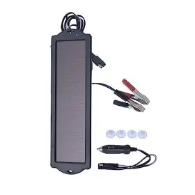 42015 Rdk Products Nature Power 1.5w Solar 12v Battery Maintainer Black