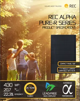 Rec410aa Rec Lot Of 14 Panels 410 W Solar Pure-r Rec410aa Rec Lot Of 14 Panels 410 W Solar Pure-r