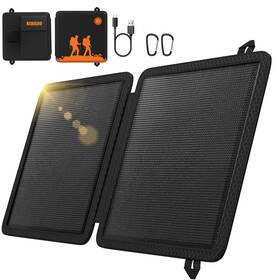 Redigoo 630456823894 Portable 10w Solar Panel Charger Mini With Usb-c Outputs Compati