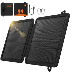Redigoo 630456823894 Portable 10w Solar Panel Charger Mini With Usb-c Outputs Compati