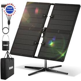 Redigoo R3200blk03 Panel Solar 200w Dual Axis Smart Tracking 360 Foldable Portable Tracker