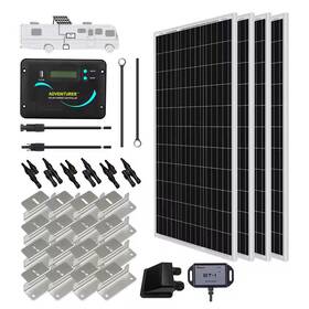 Renogy 313052318314 400-watt Monocrystalline Solar Rv Kit With 30 Amp Charger Controller