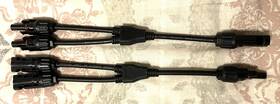 Renogy 445057060097 Solar Connectors Y Branch Parallel Adapter Cable Mmf Ffm Pair