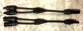 Renogy 445057060097 Solar Connectors Y Branch Parallel Adapter Cable Mmf Ffm Pair