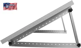 Renogy 744110032536 28in Adjustable Solar Panel Mount Brackets With Foldable Tilt Legs On An