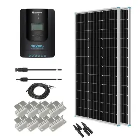 200w Renogy 816360024972 12v Monocrystalline Panel Starter 40a Solar Charging Damaged Box