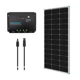 B08cn5clqg Renogy 100w 12v Monocrystalline Solar Panel Bundle Kit With 30a Pwm Charge