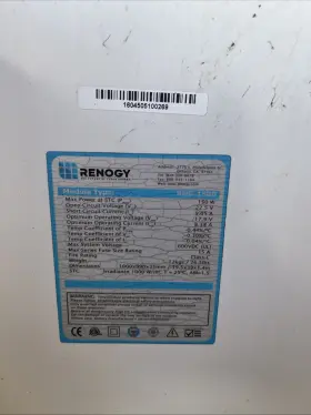 End-150d Renogy Solar Panel