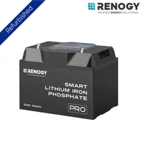 Rbt12100lfp-bt-us Renogy 12v 100ah Battery Bluetooth Self-heating Lifepo4 Used