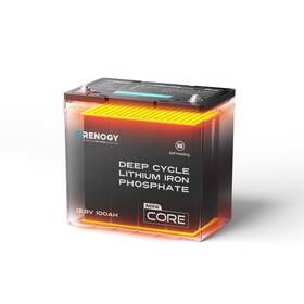 Renogy Rbt12100lfp-h-op-us 12v 100ah Lithium Lifepo4 Smart Battery Self-heating With Bms Open Box