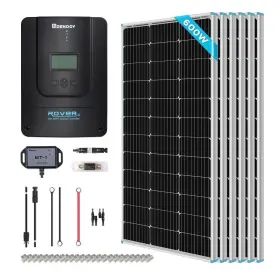 Rkit600dpm-rvr60-core-us Renogy 600w 12v Solar Premium Kit With 60a Mppt Charge Controller Off-grid Rv