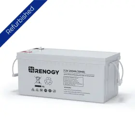 Rng-batt-agm12-200-re-us Renogy 12v 200ah Deep Cycle Agm Battery Rechargable For Rv Solar Marine Off-grid