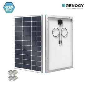 Renogy Rsp100dc-zb-op-us 16bb N-type 12v 100w Solar Panel With Mounting Z Brackets Open Box