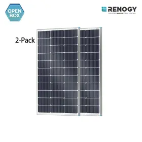 Rsp100dcx2-op-us Renogy 2-pack 16bb N-type 100 Watt Solar Panel Monocrystalline Pv Open Box