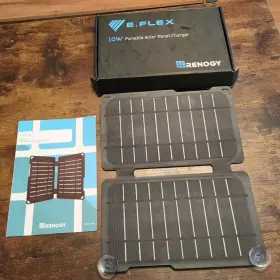 Rsp120ef-u-b Renogy E.flex 10 Watt Foldable Portable Solar Panel Charger With Usb Port 10w