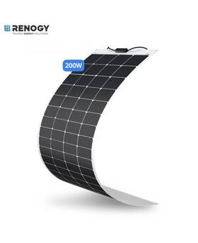 Renogy Rsp200db-72-op-us 200w 12v Flexible Monocrystalline Solar Panel Rv Boat Off-grid