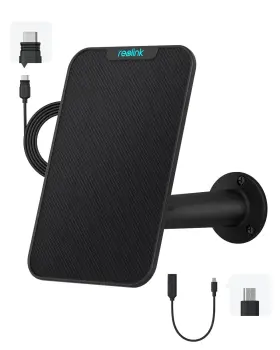 Reolink 633696952270 3w Solar Panel Power Designed For Wireless Outdoor Security Camera Powe