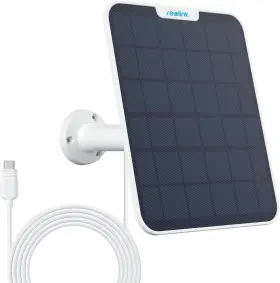 Reolink Digital 313035969953 6w Solar Panel Waterproof Adjustable Mount 4 Meters Cable For Battery Cameras