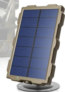 Rexing 810046602249 Universal Solar Panel For Trail Cameras Rechargeable Waterproof