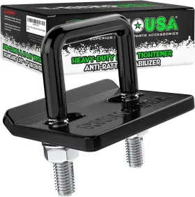 Rhino Usa 744759910615 Hitch Tightener Anti-rattle Clamp - Heavy Duty Steel Stabilizer For 1