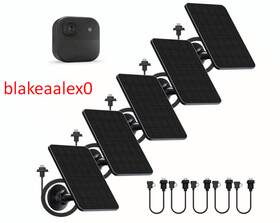 Rhorawill 724164942210 5-pack Solar Panel For Blink Outdoor 2k /4/3 Xt3 Xt2 Xt Cam 13.1ft Cable
