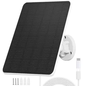 Rhorawill 724164943262 Solar Panel For Security Camera 6w Micro Usb&usb-c P