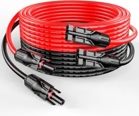 Rich Solar 445042492469 10 Gauge 20 Feet Cable Connect Panel To Charge Controller