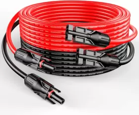 Rich Solar 726084279483 10 Gauge 20 Feet Cable Connect Panel To Charge Controller