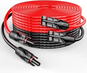 Rich Solar 782901719969 10 Gauge 10awg One Pair 100 Feet Red Black Panel