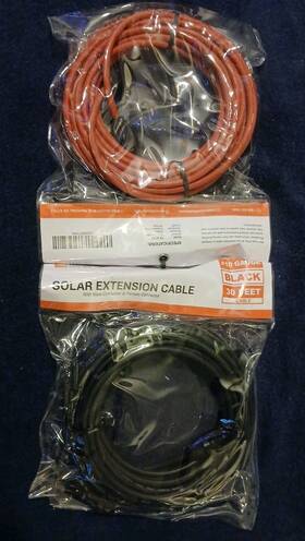 Rich Solar Rs-30102t2 Extension Cables Male To Female 30ft 10 Gauge Rs-30102tc Brand New