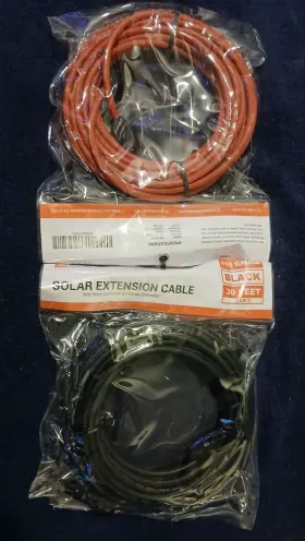 Rs-30102tc Rich Solar Rs-30102t2 Extension Cables Male To Female 30ft 10 Gauge Brand New