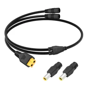 Xt60 Riieyoca 743182813784 Dc 8mm Y Branch Parallel Adapter Cable 14awg Female To Solar