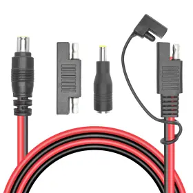 Riieyoca 743182813791 Dc 8mm Male To Sae Connector Adapter 14awg Cable With Polarity Reverse An