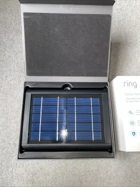 53-030166 Ring Solar Panel For Stick Up Cam - Unused New Open Box Micro Usb Black