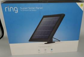 Ring 842861102987 New And Sealed Super Solar Panel For Spotlight Cam Battery Black