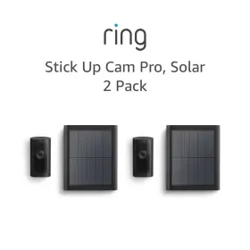 Ring 852239005642 2 Stick Up Cam And Solar Panels Pack